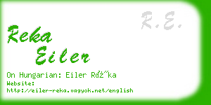 reka eiler business card